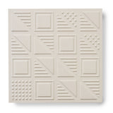 'London Chevron' White - 3D Cement Tile (sample)