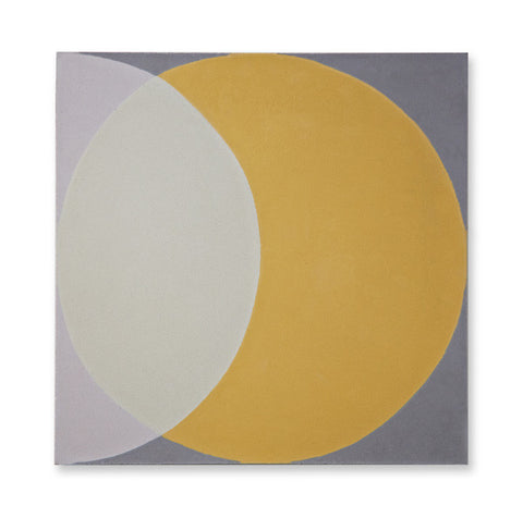 'Ellipse' Yellow - Encaustic Tile (sample)