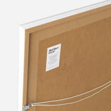 'London Chevron' white framed print