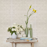 'London Chevron' White - 3D Cement Tile (sample)