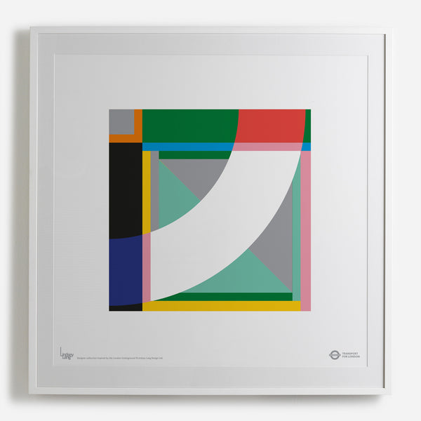 'Greenlight' white framed print