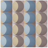 'Ellipse' blue and grey encaustic