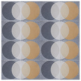 'Ellipse' yellow and grey granito pattern