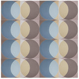 'Ellipse' grey and blue encaustic pattern
