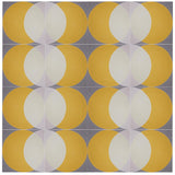 'Ellipse' yellow encaustic pattern