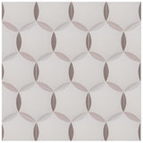'Hex' grey luxury patterned tile 
