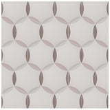 'Hex' grey luxury patterned tile