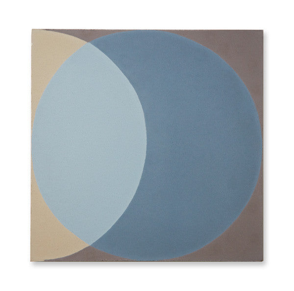 'Ellipse' blue encaustic