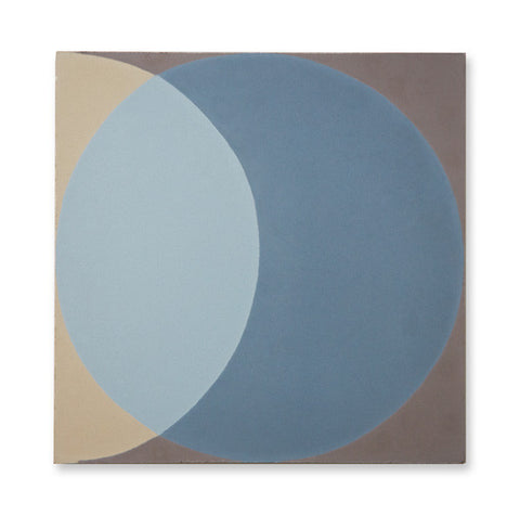 'Ellipse' Blue - Encaustic Tile (sample)