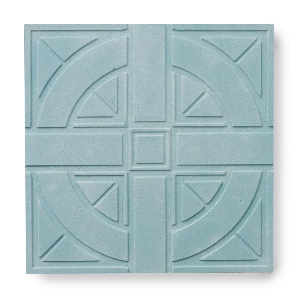 'London Roundel' Teal - 3D Cement Tile (sample)