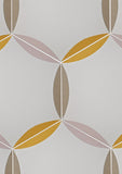 'Hex' yellow and grey pattern