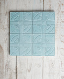 'London Roundel' Teal - 3D Cement Tile (sample)