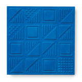 'London Chevron' Cobalt - 3D Cement Tile (sample)