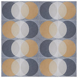 'Ellipse' yellow and grey granito pattern