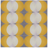 'Ellipse' yellow encaustic pattern