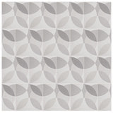 'Leaf' Grey - Encaustic Tile (sample) as seen in Elle Decoration UK