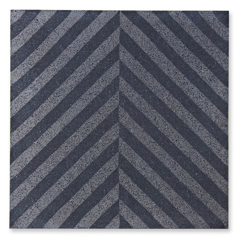 'Tweed' Dark Grey - Terrazzo Tile (sample) as seen in Elle Decoration