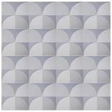 'Scallop' Light Grey - Encaustic Tile (sample)